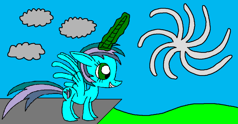 Size: 1201x627 | Tagged: safe, artist:killerbug2357, derpibooru import, oc, oc:angelica, unofficial characters only, alicorn, pony, 1000 hours in ms paint, alicorn oc, magic, ms paint, solo