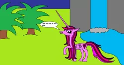 Size: 1024x538 | Tagged: safe, artist:killerbug2357, derpibooru import, oc, oc:seraphina, unofficial characters only, alicorn, pony, 1000 hours in ms paint, alicorn oc, ms paint, solo, why does op even try?