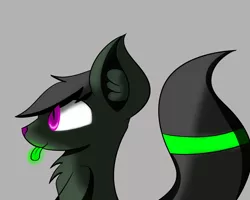 Size: 1280x1024 | Tagged: safe, artist:askhypnoswirl, derpibooru import, oc, oc:maraco arco, unofficial characters only, cat pony, original species, glow, glowing eyes, glowing tongue