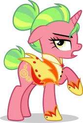 Size: 3445x5079 | Tagged: safe, artist:xebck, derpibooru import, lemon zest, ponified, equestria girls, friendship games, absurd resolution, alternate hairstyle, alternate timeline, alternate universe, equestria girls ponified, role reversal, simple background, solo, transparent background, vector