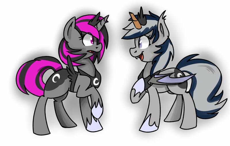 Size: 3652x2320 | Tagged: safe, artist:themodpony, derpibooru import, oc, oc:daturea eventide, oc:midnight aperture, unofficial characters only, bat pony, pony, unicorn, clothes, cosplay, costume, halloween, image, jpeg, surprised