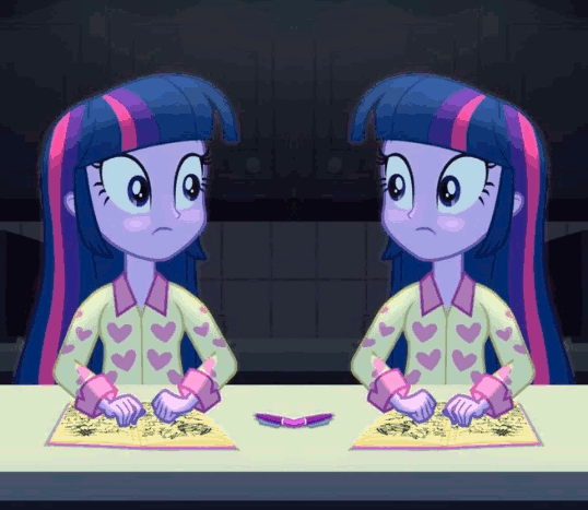 Size: 538x467 | Tagged: safe, artist:klystron2010, derpibooru import, edit, screencap, twilight sparkle, equestria girls, rainbow rocks, animated, barry allen repeatedly crashes into a sparkling toilet, blush sticker, blushing, explicit source, eye contact, frown, glowing eyes, jaw drop, looking at each other, not salmon, open mouth, solo, unitinu, wat, wide eyes, youtube poop