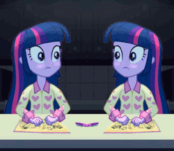 Size: 538x467 | Tagged: safe, artist:klystron2010, derpibooru import, edit, screencap, twilight sparkle, equestria girls, rainbow rocks, animated, barry allen repeatedly crashes into a sparkling toilet, blush sticker, blushing, explicit source, eye contact, frown, glowing eyes, jaw drop, looking at each other, not salmon, open mouth, solo, unitinu, wat, wide eyes, youtube poop