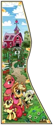 Size: 1463x3386 | Tagged: safe, artist:gray--day, derpibooru import, apple bloom, applejack, big macintosh, granny smith, earth pony, pony, crusaders of the lost mark, cutie mark, female, filly, male, stallion, the cmc's cutie marks