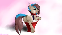 Size: 3200x1800 | Tagged: suggestive, artist:kapitanazot, derpibooru import, oc, unofficial characters only, bat pony, pony, cup, equine, featureless crotch, festral, food, milk, multicolored hair, nudity, raster, raster rasters, rasters, solo