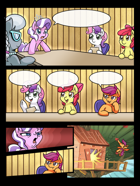 Size: 1202x1588 | Tagged: safe, artist:vavacung, derpibooru import, apple bloom, diamond tiara, scootaloo, silver spoon, sweetie belle, earth pony, pegasus, pony, unicorn, crusaders of the lost mark, arin hanson face, comic, cutie mark, cutie mark crusaders, defenestration, dorkly, employer meme, exploitable meme, female, filly, meme, meme template, parody, template, the cmc's cutie marks