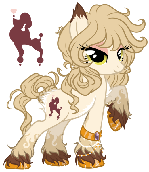 Size: 1496x1734 | Tagged: safe, artist:diigii-doll, derpibooru import, oc, oc:oh lala, unofficial characters only, bedroom eyes, bracelet, fluffy, solo, unshorn fetlocks