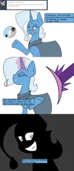 Size: 1280x2967 | Tagged: safe, artist:sehtkmet, derpibooru import, trixie, pony, unicorn, comic, crossover, female, magic, magic the gathering, mare, planeswalker, planeswalker trixie, simple background, solo, transparent background