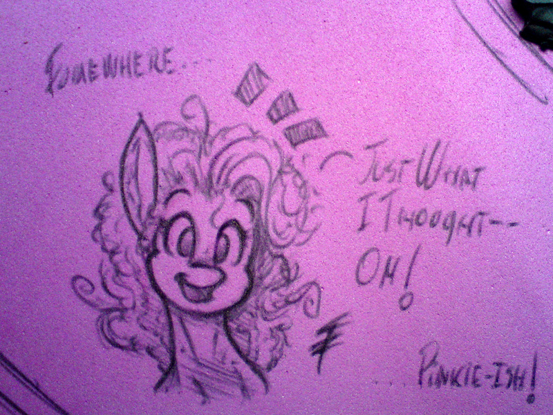 Size: 2900x2175 | Tagged: safe, artist:tamikimaru, derpibooru import, pinkie pie, 2015, sketch, traditional art