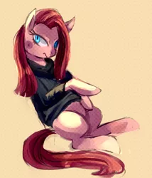 Size: 1280x1496 | Tagged: safe, artist:cherivinca, derpibooru import, pinkie pie, clothes, pinkamena diane pie, solo, sweater