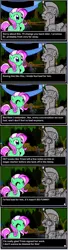 Size: 386x1417 | Tagged: artist:marcusmaximus, blimp, cockatrice, comic, derpibooru import, everfree forest, fresh minty adventure, game, minty, petrification, pony platforming project, royal guard, safe, statue