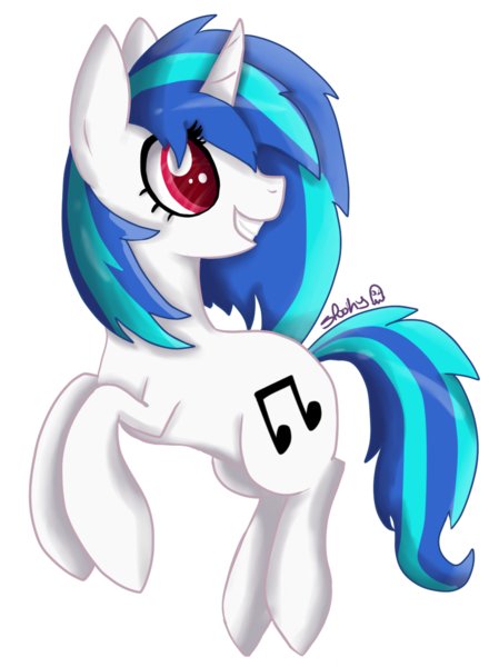 Size: 1024x1397 | Tagged: safe, artist:spooky-kitteh, derpibooru import, vinyl scratch, solo