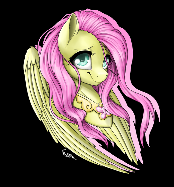 Size: 1263x1360 | Tagged: artist:calyartist, derpibooru import, element of kindness, fluttershy, .psd available, safe, simple background, solo