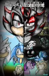 Size: 768x1187 | Tagged: anthro ponidox, artist:margit12, changeling, crossover, derpibooru import, discord, maria robotnik, ow the edge, ponified, queen chrysalis, safe, shadow the hedgehog, silver the hedgehog, sonic the hedgehog, sonic the hedgehog (series), twilight sparkle