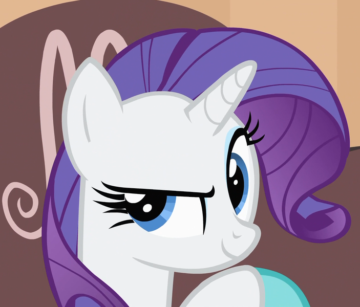 Size: 1239x1057 | Tagged: safe, derpibooru import, screencap, rarity, rarity takes manehattan, dreamworks face, solo