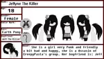 Size: 1024x580 | Tagged: artist:jeffyne, derpibooru import, oc, oc:jeffyne the killer, safe, solo, unofficial characters only