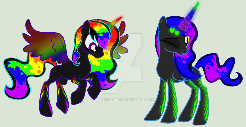 Size: 1024x530 | Tagged: safe, artist:primefighterq, artist:rain-approves, derpibooru import, oc, oc:bass, oc:dubstep beat, unofficial characters only, alicorn, pony, alicorn oc, watermark