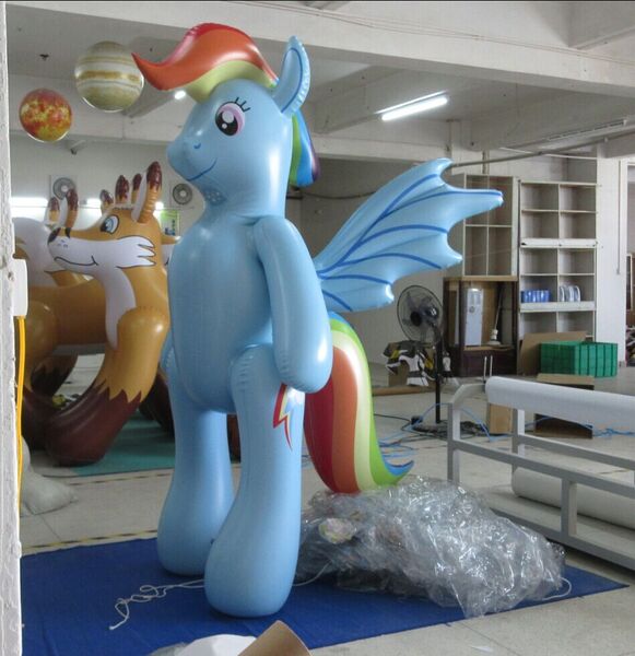 Size: 949x980 | Tagged: abomination, anthro, bootleg, derpibooru import, god is dead, hongyi, inflatable, inflatable suit, irl, only the dead can know peace from this evil, photo, rainbow dash, safe