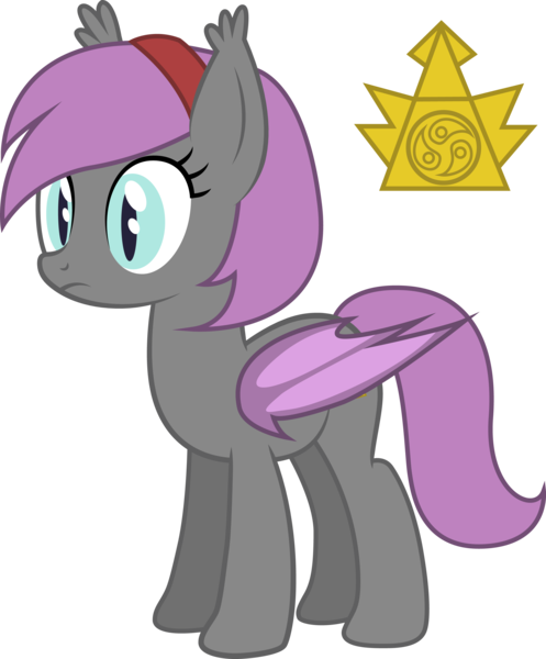 Size: 2484x2998 | Tagged: safe, artist:duskthebatpack, derpibooru import, oc, oc:osaeru, unofficial characters only, bat pony, pony, female, headband, mare, simple background, solo, transparent background, vector
