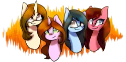 Size: 1280x634 | Tagged: artist:myralilth, derpibooru import, glasses, oc, oc:evening star, oc:galaxy art, oc:raita serenity, oc:ruby swift, safe, unofficial characters only