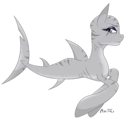 Size: 900x848 | Tagged: safe, artist:missitofu, derpibooru import, oc, oc:requim, unofficial characters only, hybrid, original species, shark pony