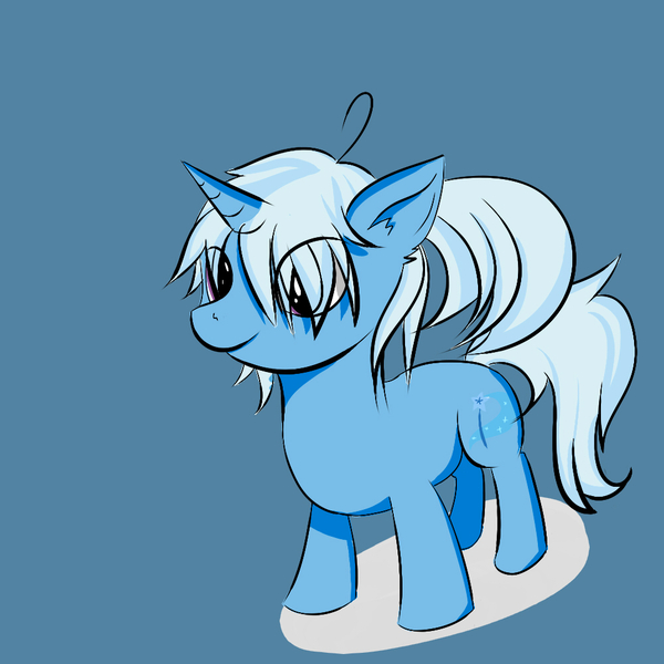 Size: 1000x1000 | Tagged: safe, artist:askchai, derpibooru import, trixie, pony, unicorn, alternate hairstyle, female, mare, solo