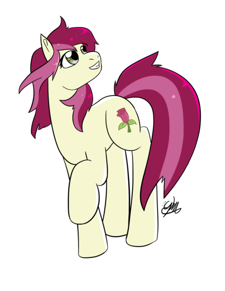 Size: 1020x1320 | Tagged: artist:kiramoses, derpibooru import, roseluck, safe, solo