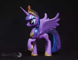 Size: 1007x768 | Tagged: safe, artist:groovebird, derpibooru import, twilight sparkle, twilight sparkle (alicorn), alicorn, pony, big crown thingy, craft, female, irl, mare, photo, raised hoof, sculpture, solo, spread wings