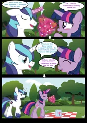 Size: 960x1361 | Tagged: safe, artist:paperlover, derpibooru import, shining armor, twilight sparkle, twilight sparkle (alicorn), alicorn, pony, comic:your best friend and best lover, brother and sister, female, flower, incest, infidelity, male, mare, shiningsparkle, shipping, siblings, straight