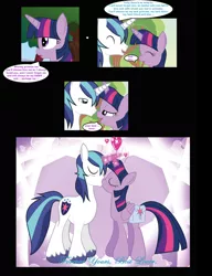 Size: 960x1247 | Tagged: safe, artist:paperlover, derpibooru import, shining armor, twilight sparkle, twilight sparkle (alicorn), alicorn, pony, comic:your best friend and best lover, brother and sister, female, horns are touching, incest, infidelity, kissing, male, mare, shiningsparkle, shipping, siblings, straight
