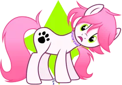 Size: 7147x5000 | Tagged: safe, artist:the-aziz, derpibooru import, oc, oc:tendril, unofficial characters only, earth pony, pony, absurd resolution, bell, bell collar, collar, digital art, female, simple background, solo, transparent background, vector