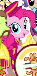 Size: 171x346 | Tagged: safe, derpibooru import, screencap, lonely hearts, pinkie pie, strawberry fields, ponified, pony, party pooped, clothes, hat, john lennon, outfit catalog, paul mccartney, rock band, sgt. pepper's lonely hearts club band, the beatles