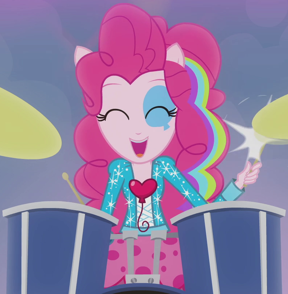 Size: 793x810 | Tagged: safe, derpibooru import, screencap, pinkie pie, equestria girls, rainbow rocks, drums, outfit catalog, solo