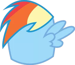 Size: 2466x2143 | Tagged: safe, artist:vinylvortex, derpibooru import, rainbow dash, .ai available, dashmallow, food, marshmallow, meme, simple background, solo, transparent background, vector