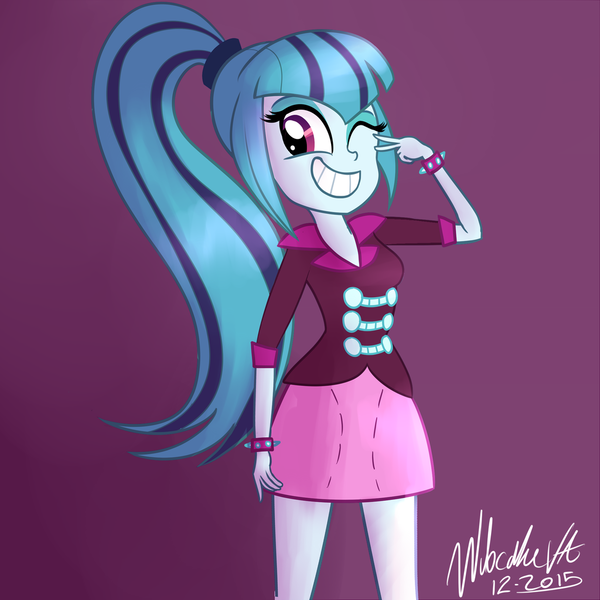 Size: 1024x1024 | Tagged: dead source, safe, artist:wubcakeva, derpibooru import, sonata dusk, equestria girls, smiling, solo