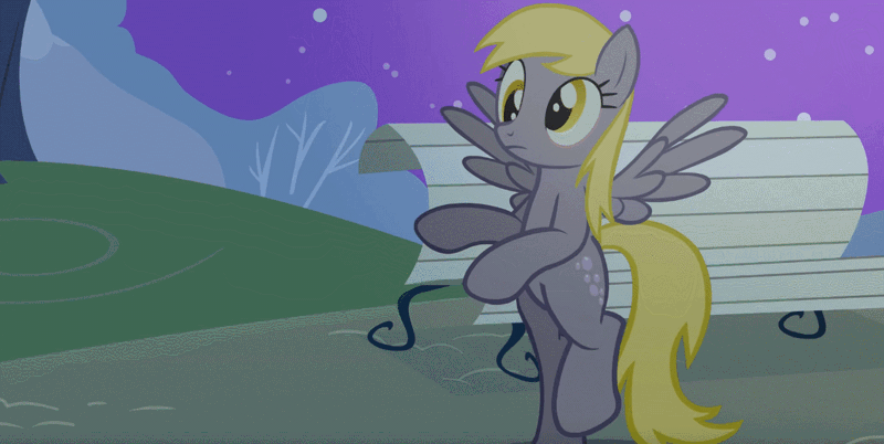 Size: 1257x632 | Tagged: safe, artist:flaminbunny, derpibooru import, derpy hooves, pony, animated, bipedal, night, sneak 100, sneaking, solo