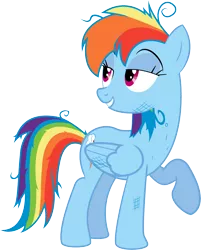 Size: 11807x14700 | Tagged: absurd resolution, .ai available, artist:mrcabezon, bedroom eyes, derpibooru import, dirty, messy mane, rainbow dash, safe, show accurate, simple background, solo, .svg available, transparent background, vector