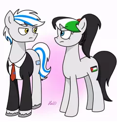 Size: 719x749 | Tagged: artist:hetalianderpy, derpibooru import, israel, nation ponies, palestine, ponified, safe