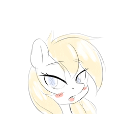 Size: 540x485 | Tagged: safe, artist:randy, derpibooru import, oc, oc:aryanne, unofficial characters only, earth pony, pony, animated, aryan, aryan pony, aryanbetes, blushing, bust, cute, eyes closed, female, happy, heart, nazipone, portrait, reaction image, simple background, smiling, solo, white background, wink