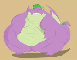 Size: 1280x996 | Tagged: acne, artist:astr0zone, bhm, bingo wings, blob, derpibooru import, fat, fat spike, moobs, morbidly obese, obese, older, older spike, puberty, spike, suggestive, teenage spike