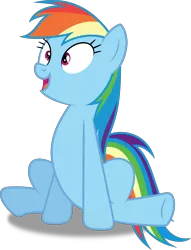 Size: 3048x4000 | Tagged: artist:dashiesparkle, cute, derpibooru import, open mouth, rainbow dash, safe, shadow, simple background, sitting, solo, .svg available, transparent background, vector