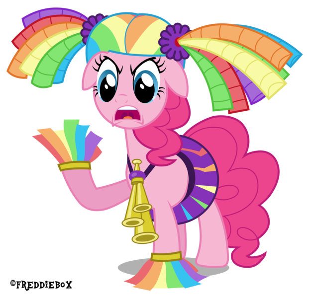 Size: 3135x3000 | Tagged: artist:brony-works, cheerleader, cute, derpibooru import, diapinkes, pinkie pie, safe, simple background, solo, transparent background, vector