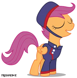 Size: 2972x3000 | Tagged: safe, artist:brony-works, derpibooru import, scootaloo, simple background, solo, transparent background, vector