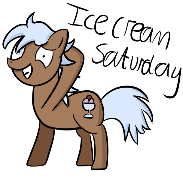 Size: 937x923 | Tagged: artist:pastelhorses, derpibooru import, food, ice cream, oc, safe, saturday, unofficial characters only