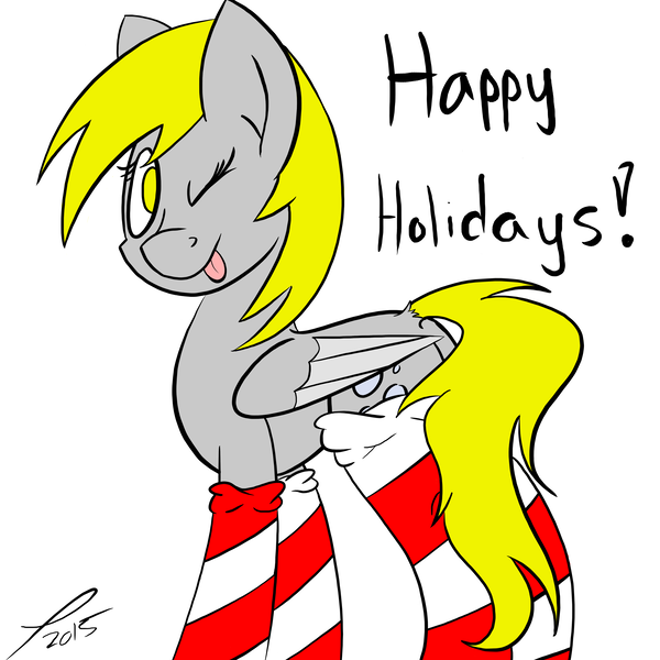 Size: 5000x5000 | Tagged: safe, artist:platenjack, derpibooru import, derpy hooves, pegasus, pony, absurd resolution, clothes, female, mare, simple background, socks, solo, straight, striped socks, tongue out, wink