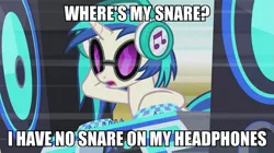 Size: 891x500 | Tagged: safe, derpibooru import, screencap, vinyl scratch, unicorn, cleanin out my closet, eminem, female, image macro, impact font, mare, meme, solo, song reference