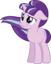 Size: 4000x5046 | Tagged: .ai available, artist:craftybrony, derpibooru import, sad, safe, simple background, solo, starlight glimmer, the cutie re-mark, transparent background, vector