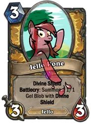 Size: 400x543 | Tagged: artist:pinkamenadianepi, derpibooru import, hearthstone, jello, oc, oc:cherry jello, safe, unofficial characters only