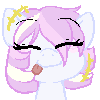 Size: 100x100 | Tagged: safe, artist:smallandnaughty, derpibooru import, oc, oc:princess pastel, unofficial characters only, animated, explicit source, eyes closed, tongue out