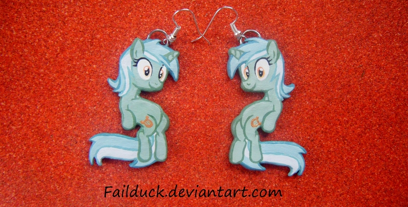 Size: 2898x1471 | Tagged: artist:failduck, craft, derpibooru import, earring, lyra heartstrings, piercing, safe, solo